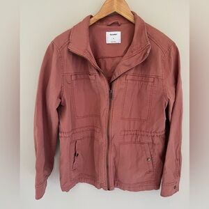 Old Navy coral pink utility jacket women’s medium